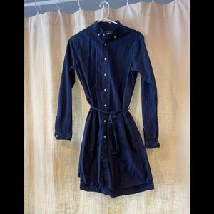 Gitman Vintage Sisters Navy Blue Shirt Dress